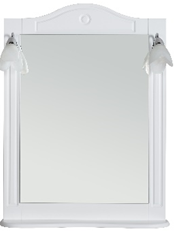 DEVON 80 Белый, матовый Зеркало с полкой - фото 536611