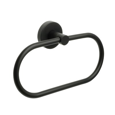 Полотенцедержатель кольцо черный Fixsen Comfort  Black (FX-86011) - фото 538478