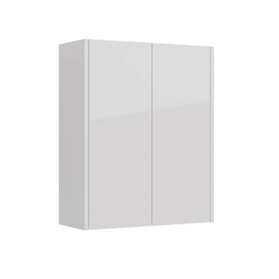 Шкаф Lemark COMBI 60 см подвесной, 2-х дверный, цвет корпуса, фасада: Белый глянец (LM03C60SH) - фото 540333