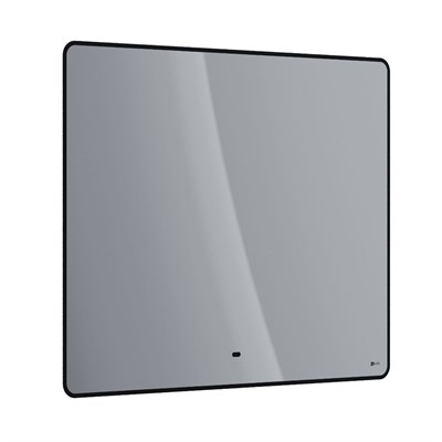 Зеркало Lemark MIOBLACK 100х80 см с интерьерной подсветкой, с подогревом (LM100ZM-black) - фото 541075