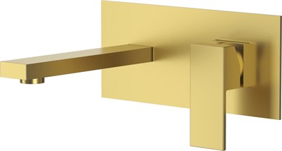 Смеситель для раковины DK встраиваемый настенный матовое золото Bayern.Liszt (DA1514407) - фото 541506