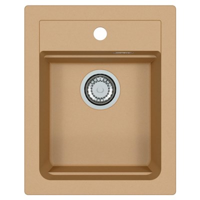 Мойка кухонная Alveus Granital Atrox 10 Beige-G55 400х500х195 с сифоном, бежевая 1139769 - фото 546858