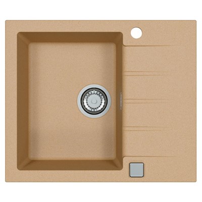 Мойка кухонная Alveus Granital Cadit 10 Beige-G55 590х500х200 с сифоном, бежевая 1132019 - фото 546975