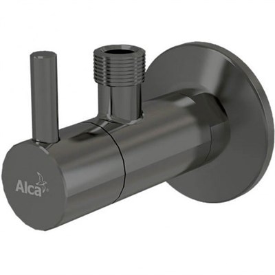 Угловой вентиль ALCAPLAST GUN METAL с фильтром 1/2х3/8" глянец ARV001-GM-P" ARV001-GM-P - фото 547418