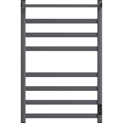 Электрический полотенцесушитель Point Меркурий PN83858PGR П7 500x800 с полкой, диммер справа Графит премиум PN83858PGR - фото 562696
