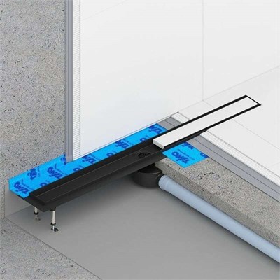 Душевой лоток Timo Drain System 80 DS230208/03 с Черной матовой решеткой / под плитку DS230208/03