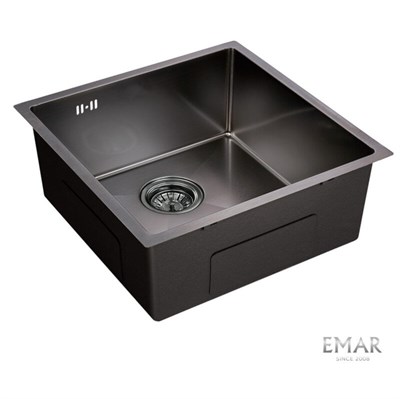 Мойка кухонная Emar Best EMB-131 PVD Nano Dark 44 см, нержавеющая сталь, цвет Nano Dark EMB-131 PVD Nano Dark
