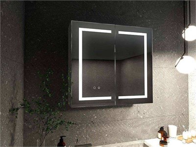 Зеркальный шкаф Aquatek 90 AQ7904-MLC с подсветкой Хром AQ7904-MLC