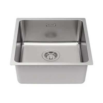 Мойка кухонная Paulmark Yuni YU44-BS, 44 см, нержавеющая сталь, цвет брашированная нержавеющая сталь YU44-BS