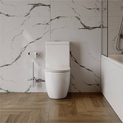 Унитаз напольный Maretti Elena безободковый с микролифтом, EA10MNBM18-844, белый ea10mnbm18-844