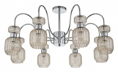 Люстра на штанге Escada Gloss 1141/8PL Chrome/Beige esc_1141_8pl_chrome_beige