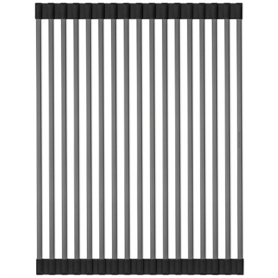 Ролл-мат на мойку Paulmark Extra, 33 х 44 см, воронёная сталь, R440-GM R440-GM