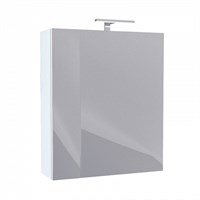 Шкаф-зеркало 50 см двухдверный белый New Mirro NMIR502i99 IDDIS (NMIR502i99)