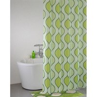 Штора для ванной комнаты 200*200 см полиэстер Curved Lines green IDDIS 402P20RI11 (402P20RI11)