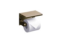 Держатель туалетной бумаги с полкой RUSH Edge ED77141 Bronze (ED77141 Bronze)