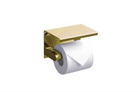 Держатель туалетной бумаги с полкой RUSH Edge ED77141 Gold (ED77141 Gold)