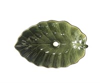 Раковина-чаша на столешницу Bronze de Luxe, зеленый лист (2430)