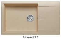 Кухонная мойка POLYGRAN Gals-862 (GALS-862 Бежевая №27)