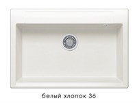 Кухонная мойка POLYGRAN Argo-760 (ARGO-760 №36 (Белый Хлопок))