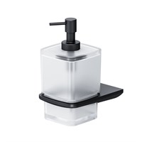 Стеклянный диспенсер для жидкого мыла с настенным держателем Am.Pm Inspire 2.0, черный (A50A36922)