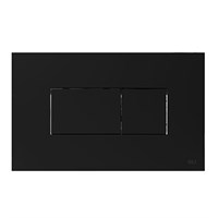 Клавиша смыва пневматическая двойная OLI Karisma, пластик soft-touch черный (641015)