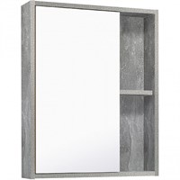 Зеркальный шкаф Runo серый бетон Эко 52 (00-00001184)