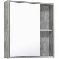 Зеркальный шкаф Runo серый бетон Эко 60 (00-00001186)
