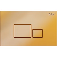 Клавиша смыва DK Quadro DB1519003 Золото матовое