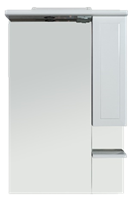 Зеркало RUSH со шкафчиком и полкой FIJI 75 Белый глянец (FIM18075W)