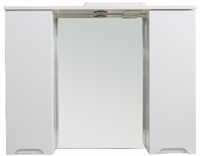 Зеркало RUSH со шкафчиками PIONEER 90 Белый глянец (PIM79290W)