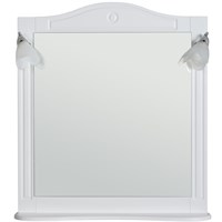 Зеркало RUSH с полкой DEVON 105 Белый, матовый (DEM750105W)