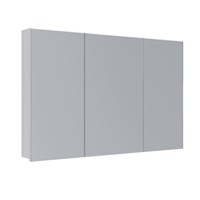 Шкаф зеркальный Lemark UNIVERSAL 120х80 см 3-х дверный, цвет корпуса: Белый глянец (LM120ZS-U)