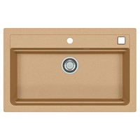 Мойка кухонная Alveus Granital Atrox 40 Beige-G55 790х500х195 с сифоном, бежевая 1140445