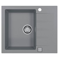 Мойка кухонная Alveus Granital Cadit 10 Concrete-G81 590х500х200 с сифоном, серая 1132020