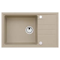 Мойка кухонная Alveus Granital Intermezzo 130 Beige-G55 780х480х200 с сифоном, бежевая 1117048