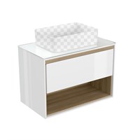 Тумба под раковину Cersanit LOUNA SZ-LOU80-BL/Wh 80см SP-SZ-LOU80-BL/Wh