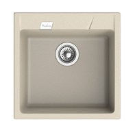 Кухонная мойка Rivelato Raum RM-50 beige scuro, 50 x 51 см, кварц, цвет темно-бежевый RM-50 beige scuro