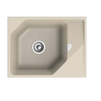 Кухонная мойка Rivelato Locus LS-65 beige scuro, 65 x 50 см, кварц, цвет темно-бежевый LS-65 beige scuro