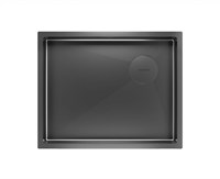 Мойка кухонная Paulmark Next-Skew-540, PM885444-GM, вороненая сталь PM885444-GM