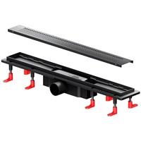 Душевой лоток AM.PM PrimeFlow 60 W02SC-P11-060-01BM с Черной матовой решеткой Cut Gradient W02SC-P11-060-01BM