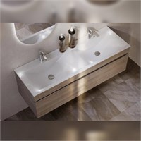 Тумба под раковину подвесная Velvex Pulsus tp.PUL.PUL.140.2Y дуб сонома, 140 см tp.PUL.PUL.140.2Y дуб сонома