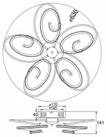 Потолочная люстра Freya Blossom FR6017CL-L60CH MY_FR6017CL-L60CH