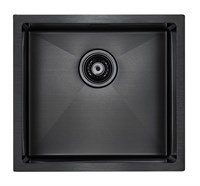 Мойка кухонная Paulmark Weser PM804844-GM, 48 см, вороненая сталь PM804844-GM