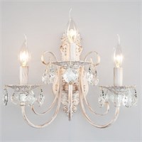 Бра Eurosvet Alda 3305/3 белый с золотом/прозрачный хрусталь Strotskis EV_65797