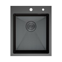 Мойка кухонная D&K, DKS415006, цвет графит dks415006