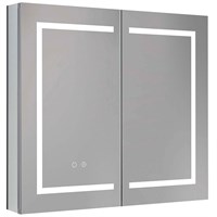 Зеркальный шкаф Aquatek 80 AQ7804-MLC с подсветкой Хром AQ7804-MLC