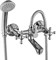 Смеситель для ванны и душа Rossinka Silvermix G02-83 двухвентильный с лейкой и шлангом, настенное крепление, хром - фото 156702