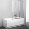 Шторка для ванны Ravak VS3 100 белая+транспарент (795P0100Z1) - фото 215111