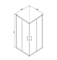 Душевой уголок BRAVAT Drop без поддона две раздвижные двери 900x900x2000  (BS090.2200A) BS090.2200A