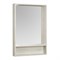 Зеркальный шкаф Aquaton Флай 60 белый, дуб крафт  (1A237602FA860) - фото 339745